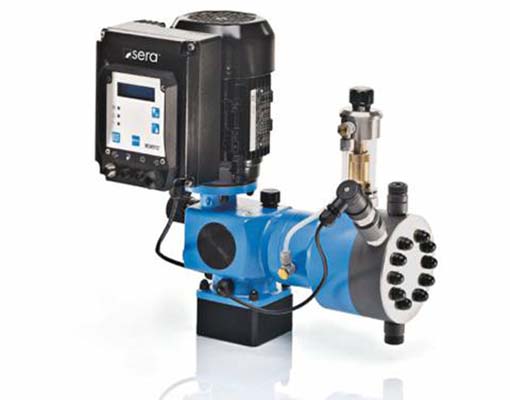 Piston diaphragm pumps of type C409.2-KM, controllable