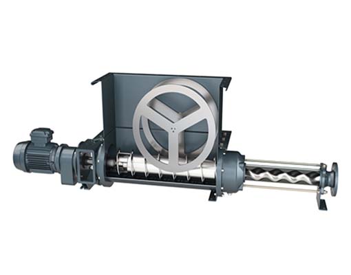 Nemo BF pump with hopper and feeding screw