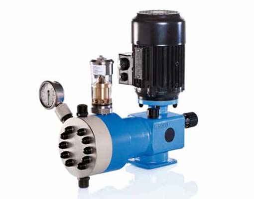 Piston diaphragm pumps of type RF409.2-KM