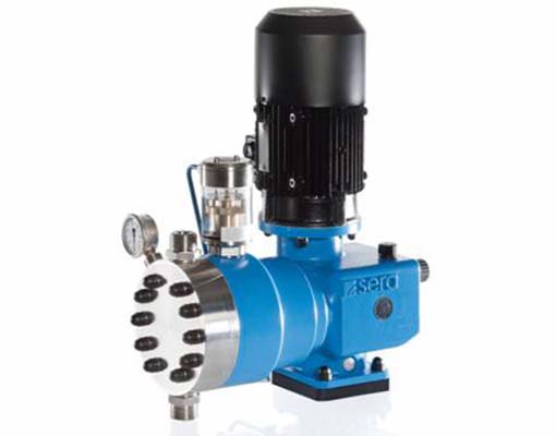 Piston diaphragm pumps of type RF410.2-KM
